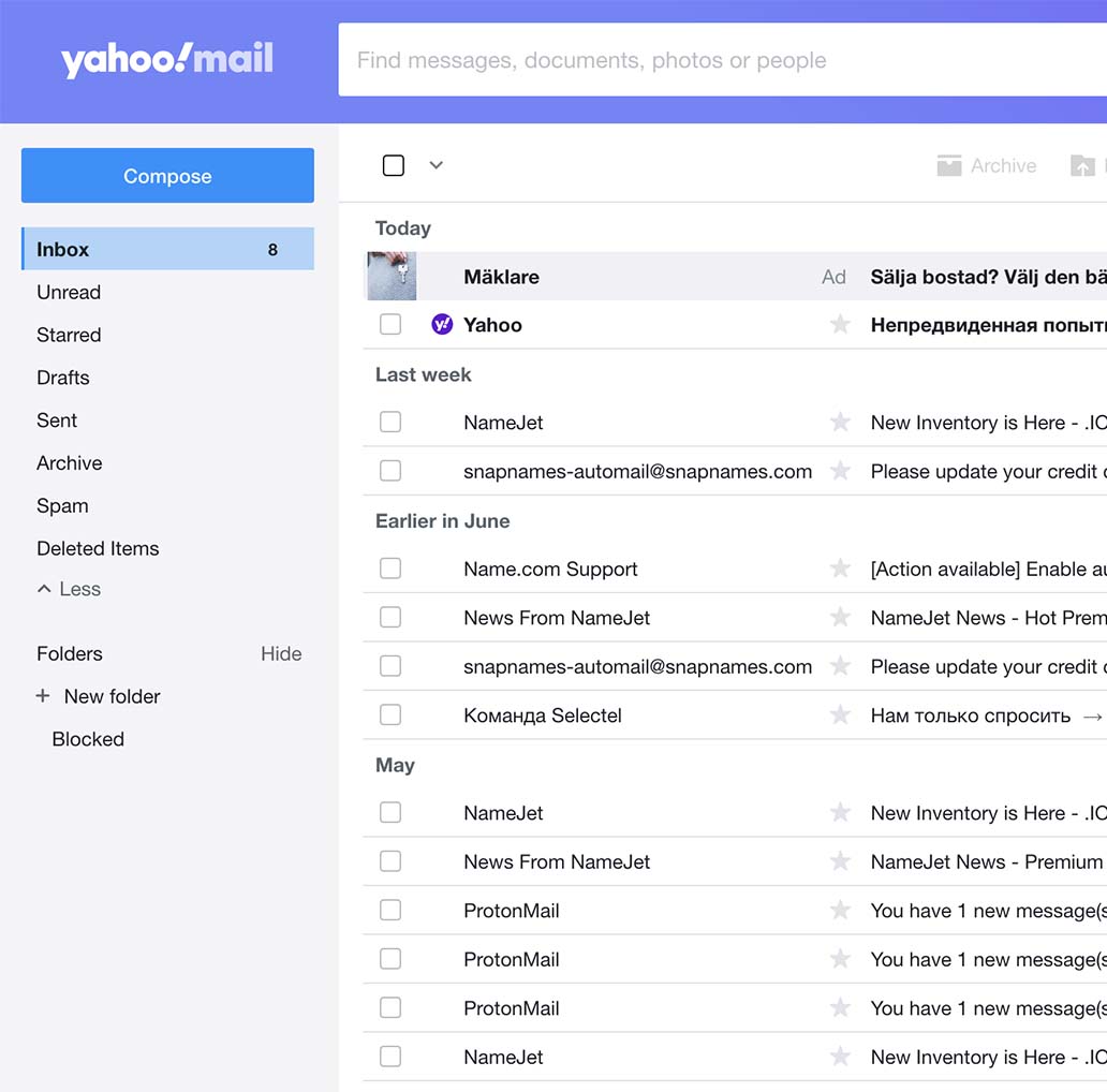 Yahoo! Mail hacking app